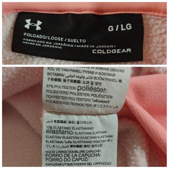 Under Armour Storm loose pullover fleece hoodie sz L - Picture 11 of 11